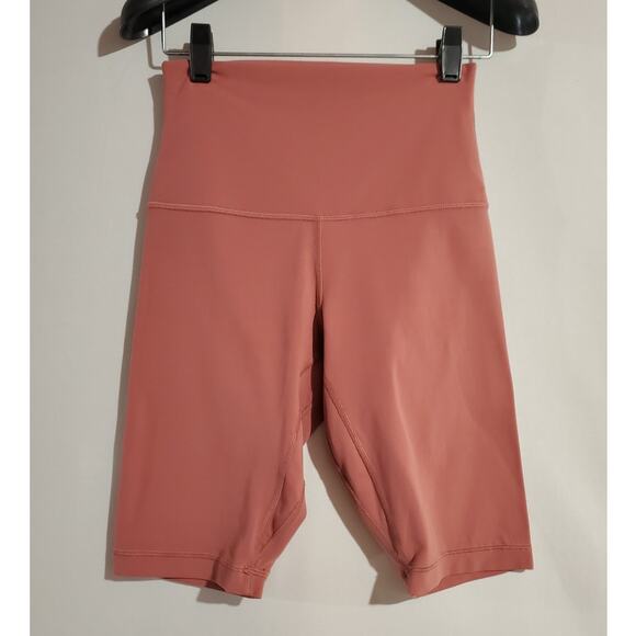 Lululemon Align Super High Rise Short 10" Size 6 Nulu Rose Pink Yoga Gym Active - Picture 1 of 9